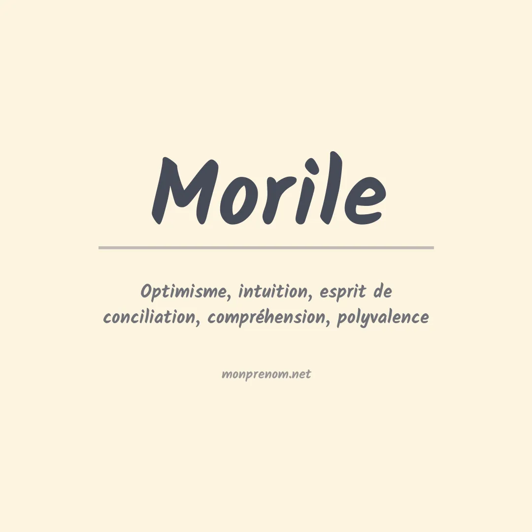 Signification du prénom Morile