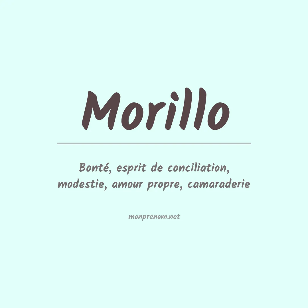 Prénom Morillo