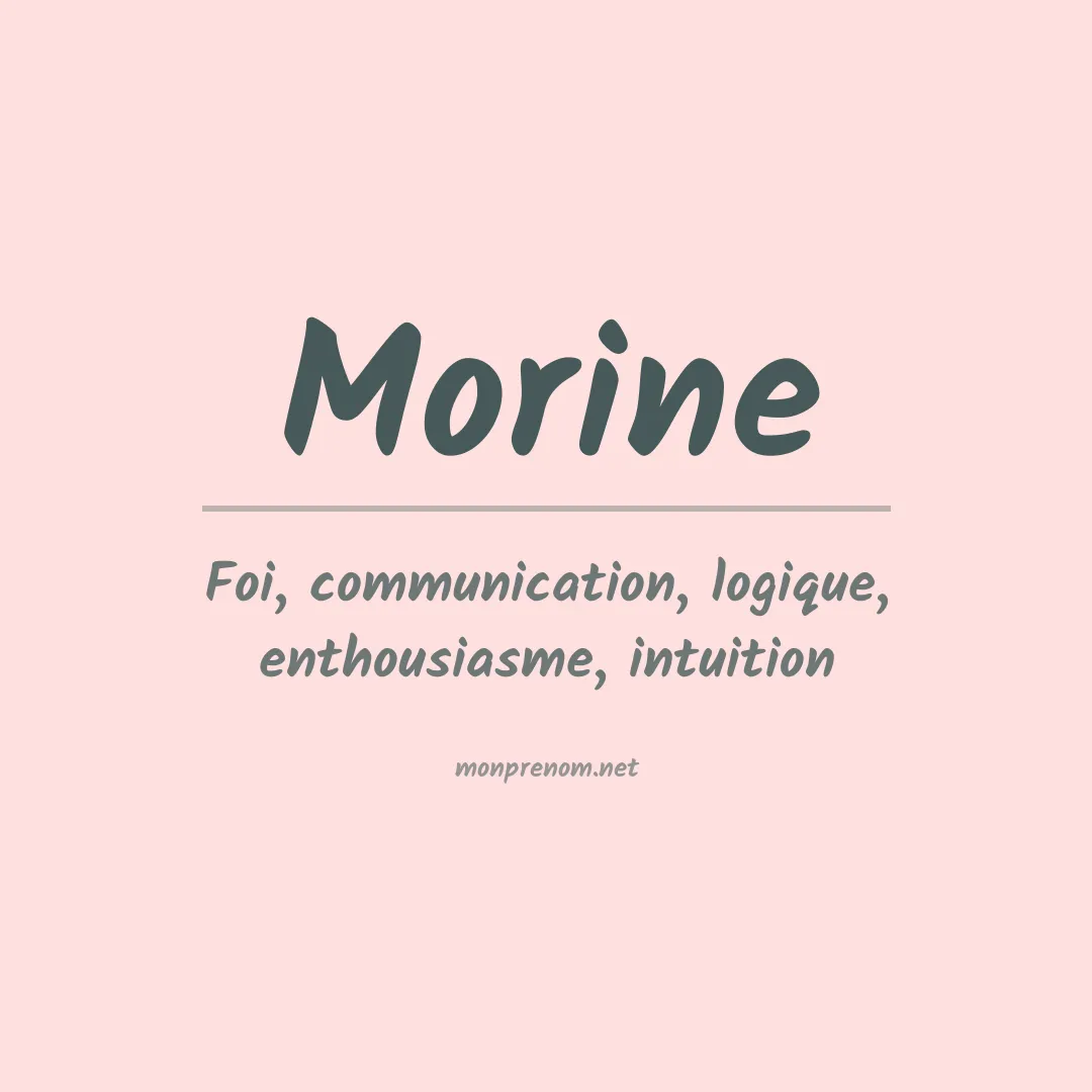 Prénom Morine