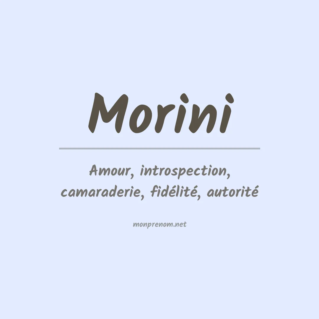 Prénom Morini