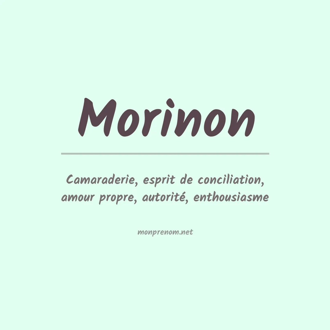 Signification du prénom Morinon