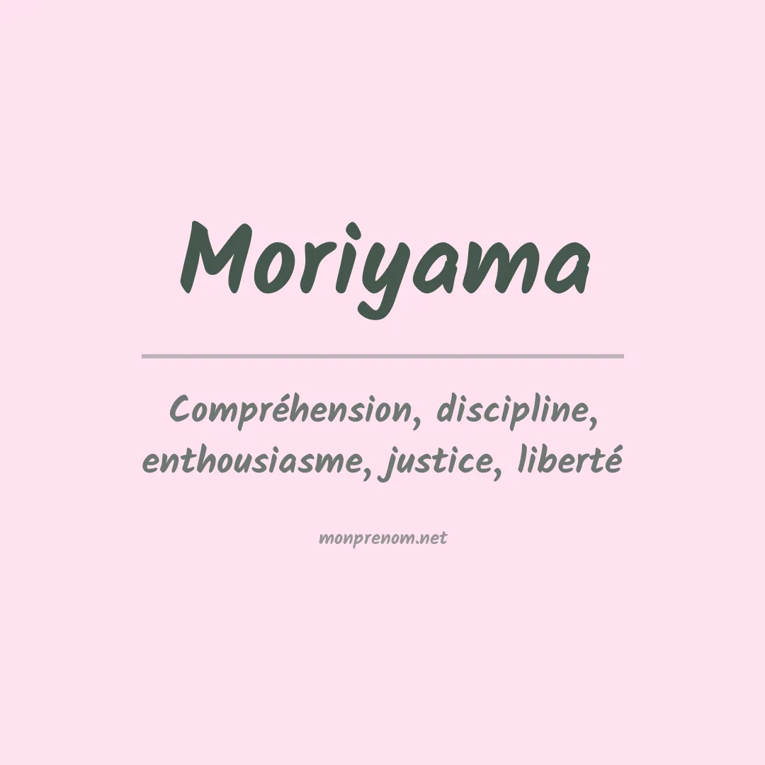 Prénom Moriyama