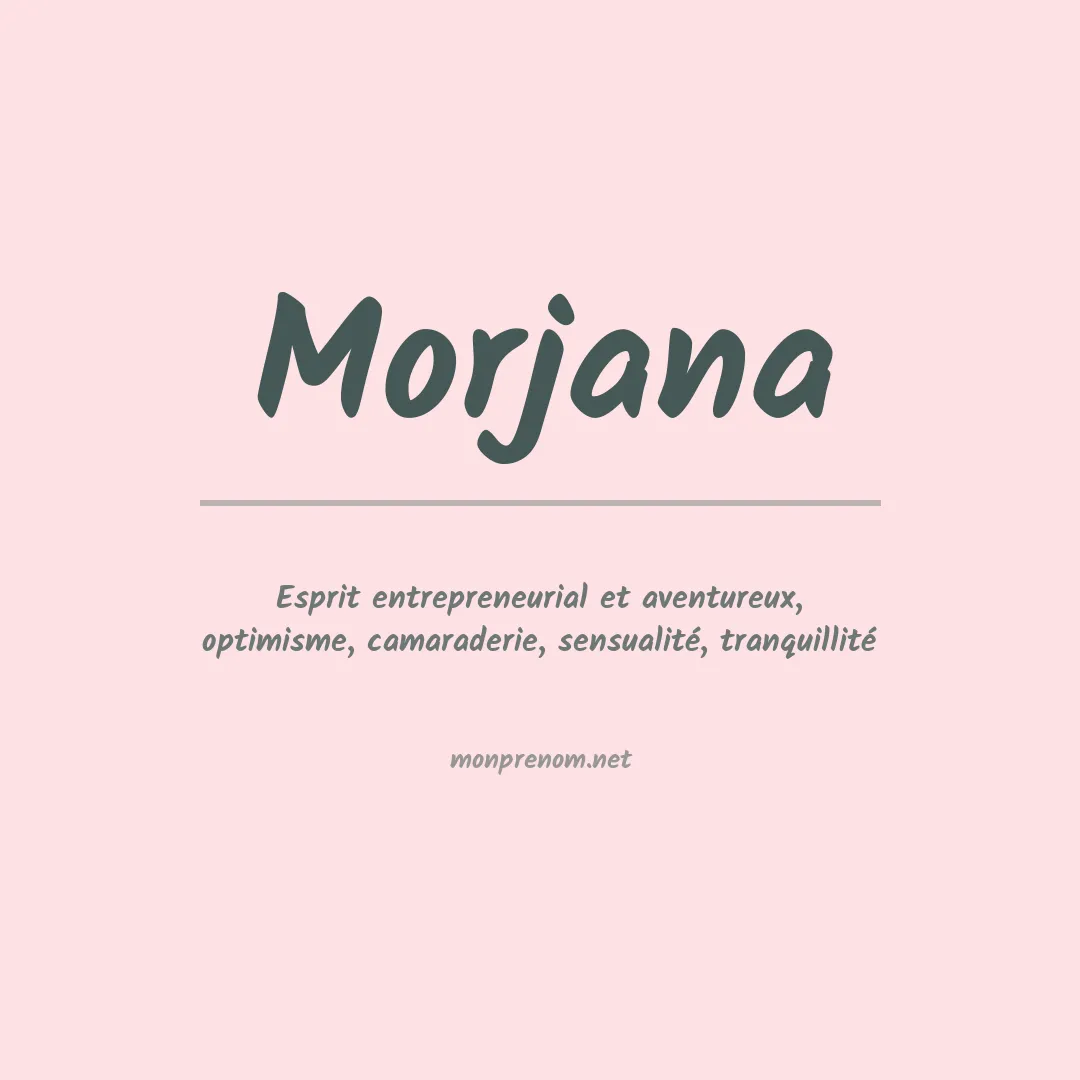 Prénom Morjana