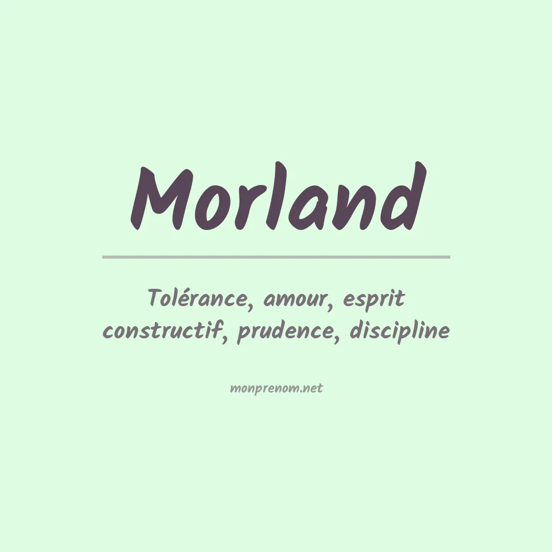 Prénom Morland