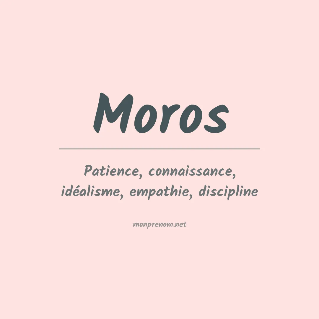 Prénom Moros