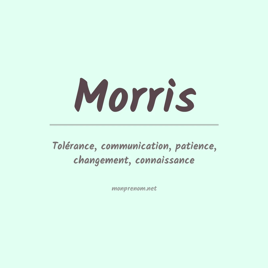 Prénom Morris