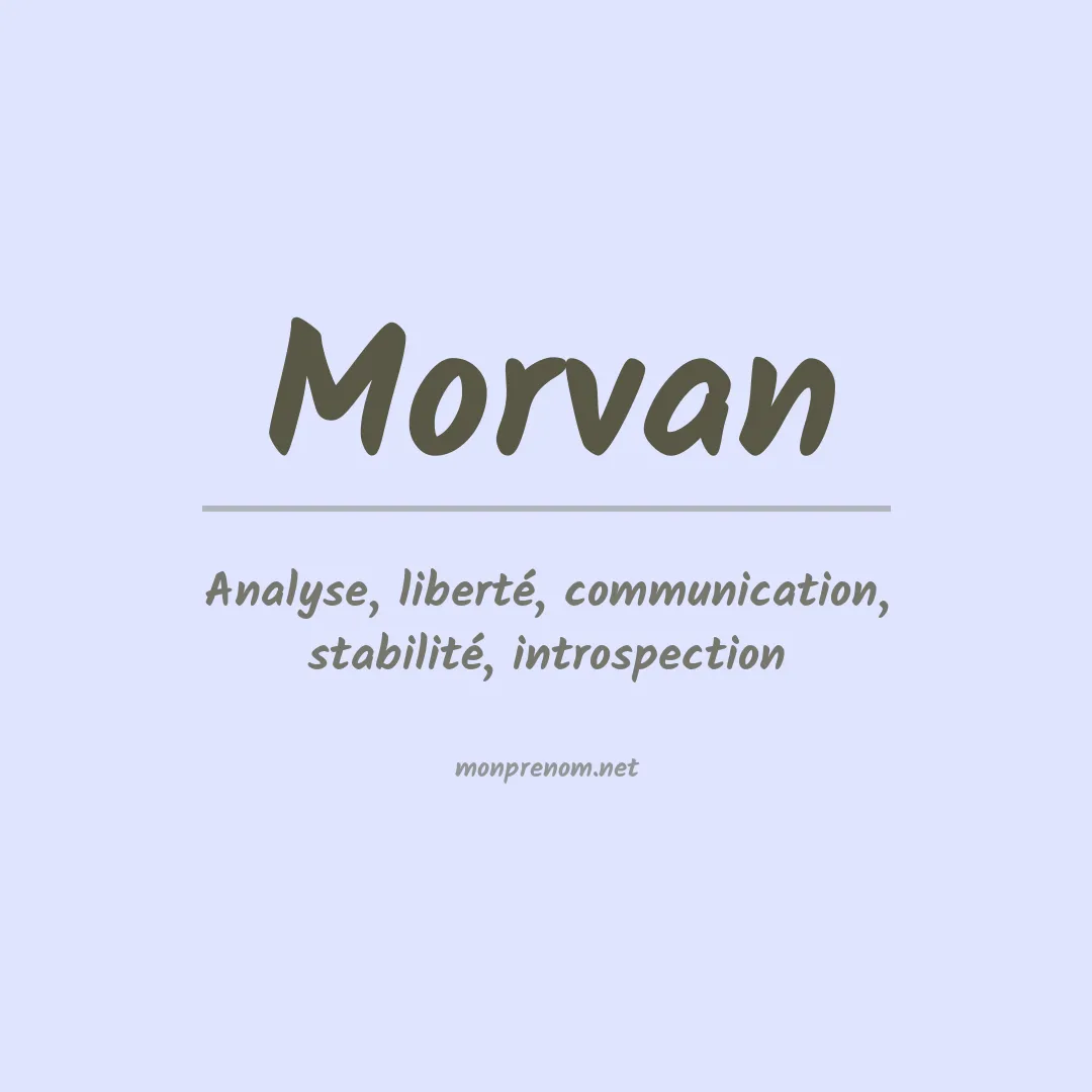 Prénom Morvan