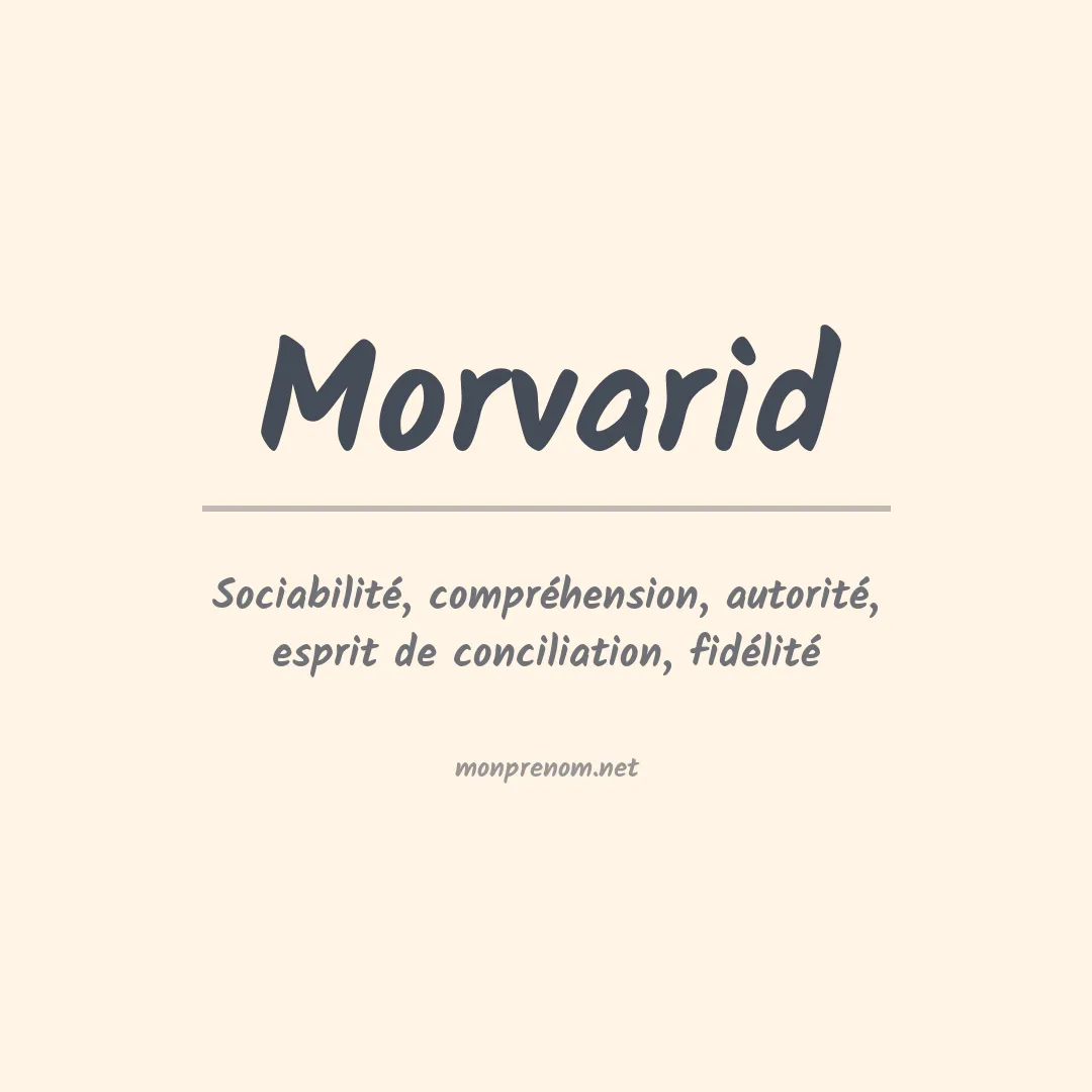 Signification du prénom Morvarid