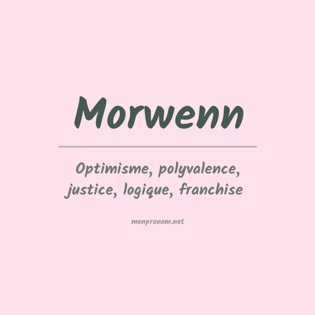 Signification du prénom Morwenn