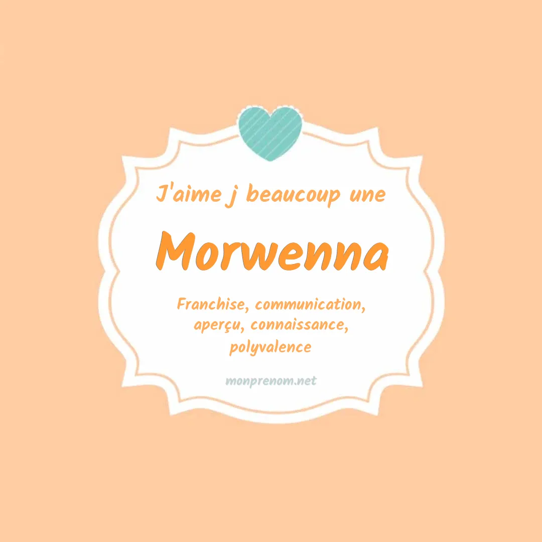 J'aime beaucoup Morwenna