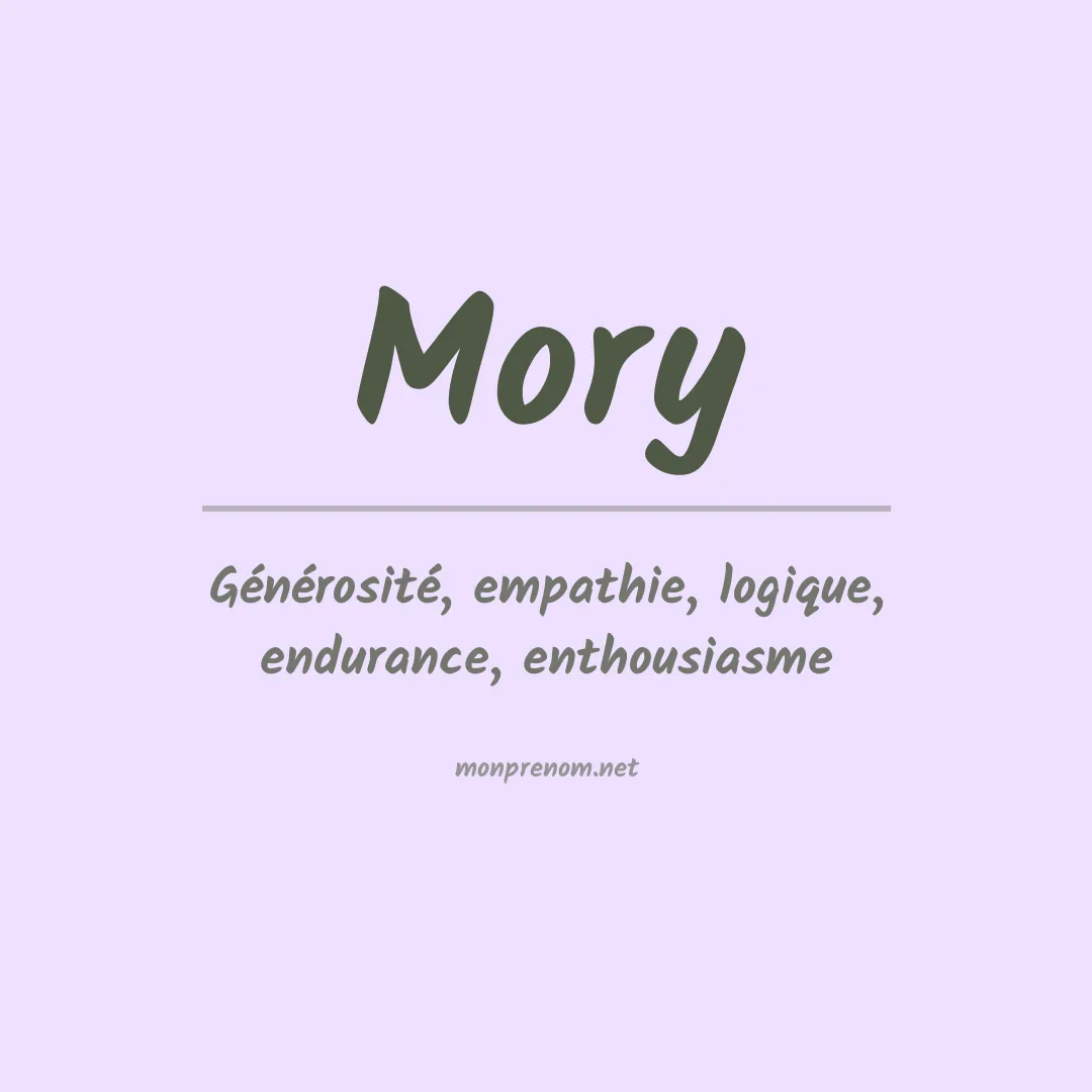 Prénom Mory