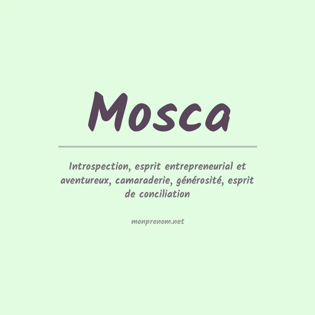 Prénom Mosca
