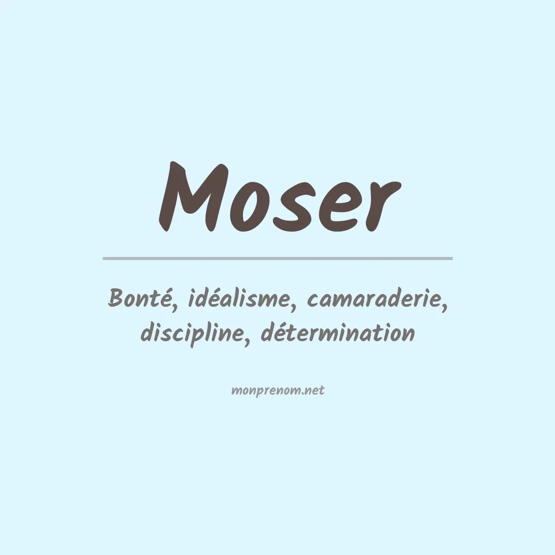 Prénom Moser