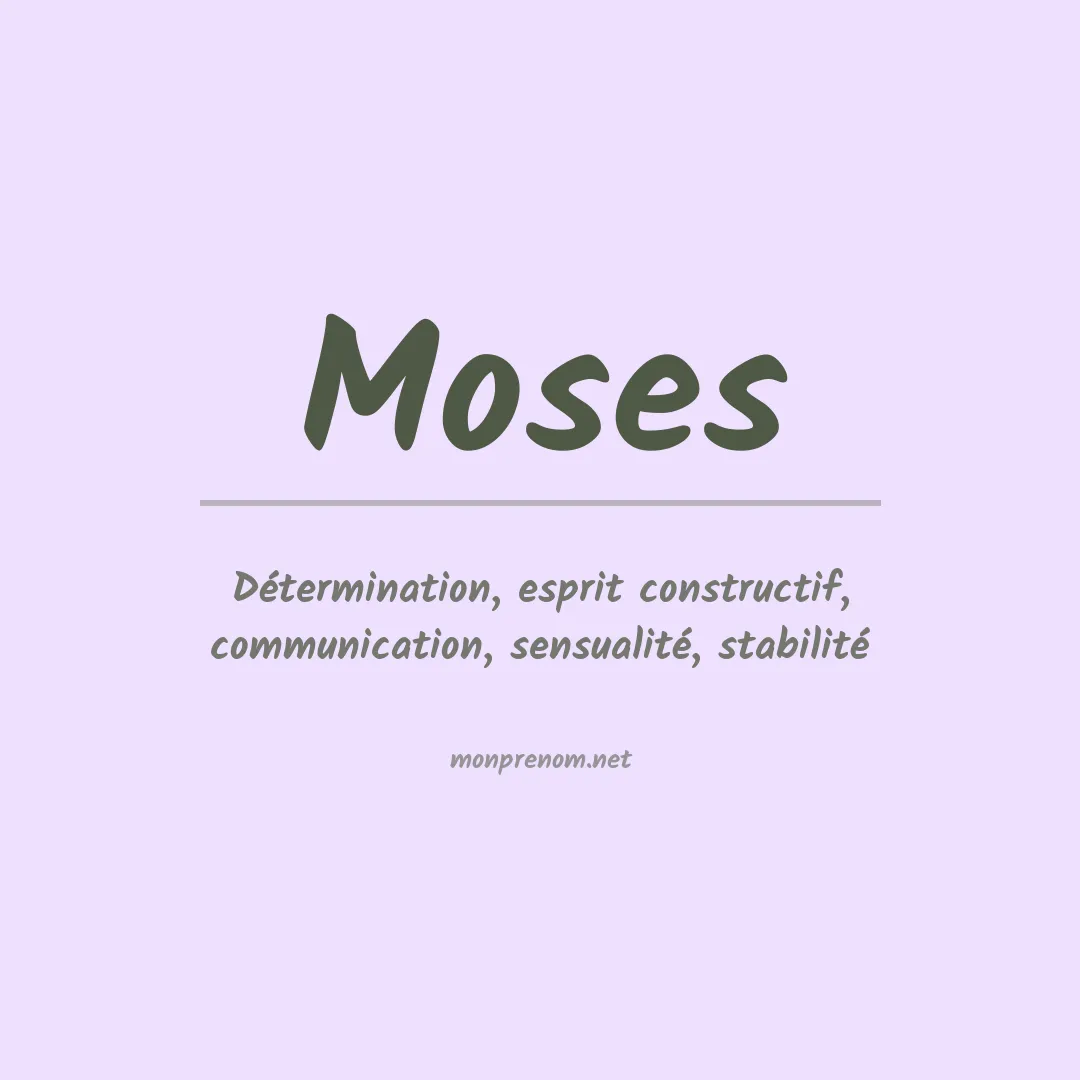 Prénom Moses
