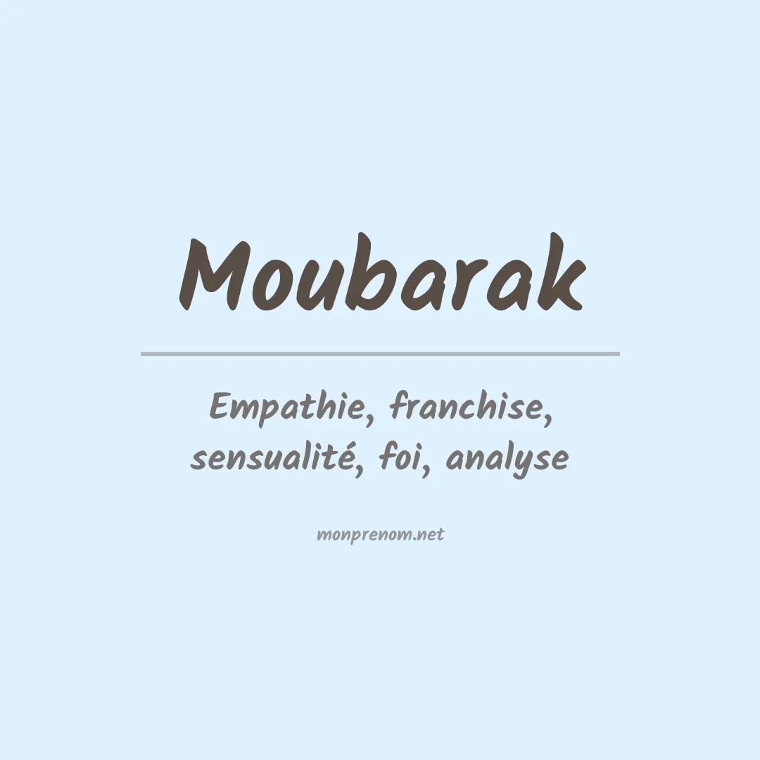 Prénom Moubarak