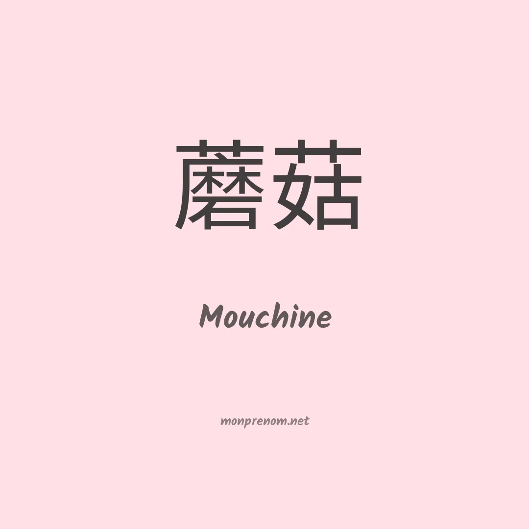Mouchine en chinois