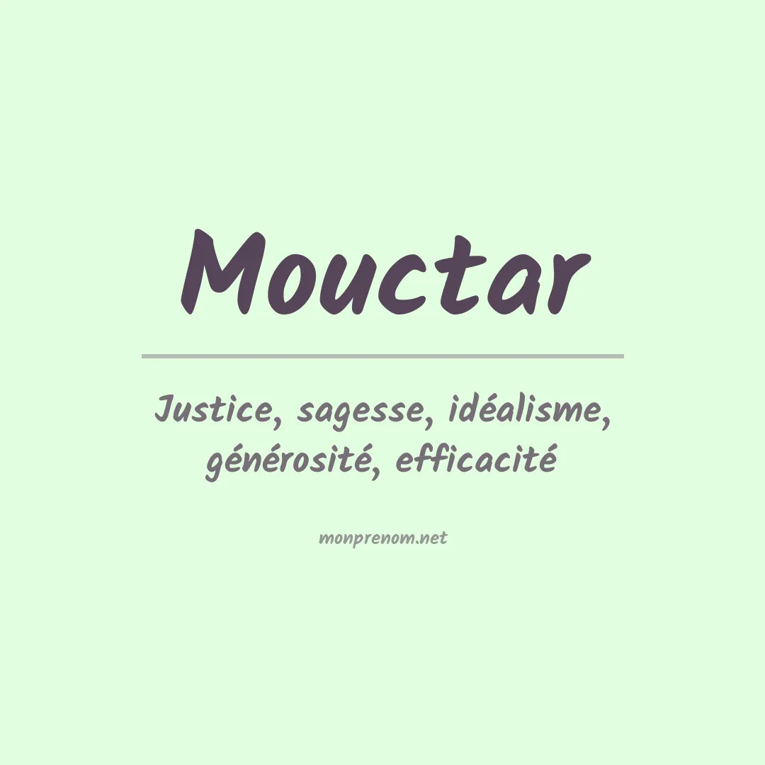 Prénom Mouctar