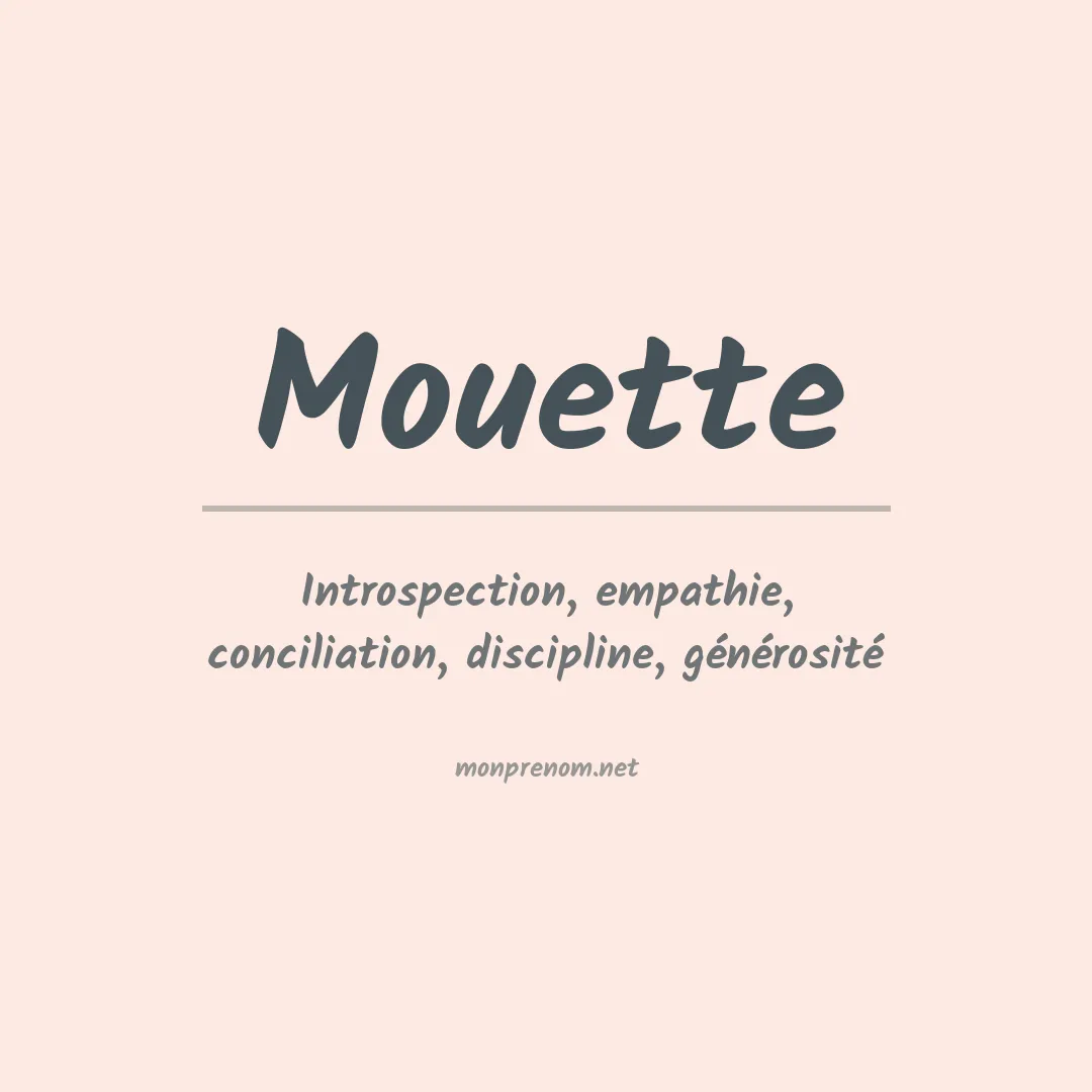 Signification du prénom Mouette