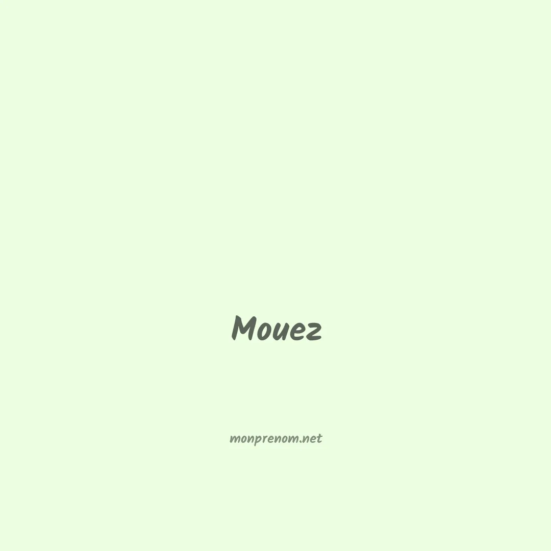 Mouez en chinois