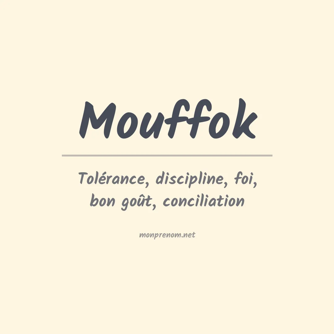 Prénom Mouffok