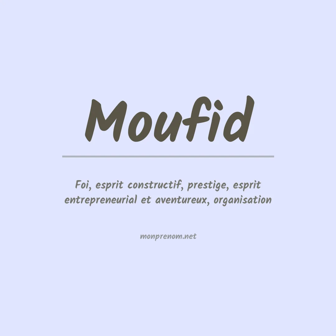 Prénom Moufid