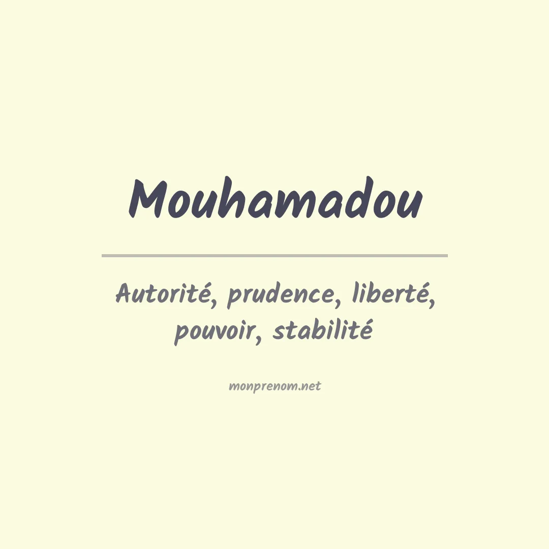 Prénom Mouhamadou
