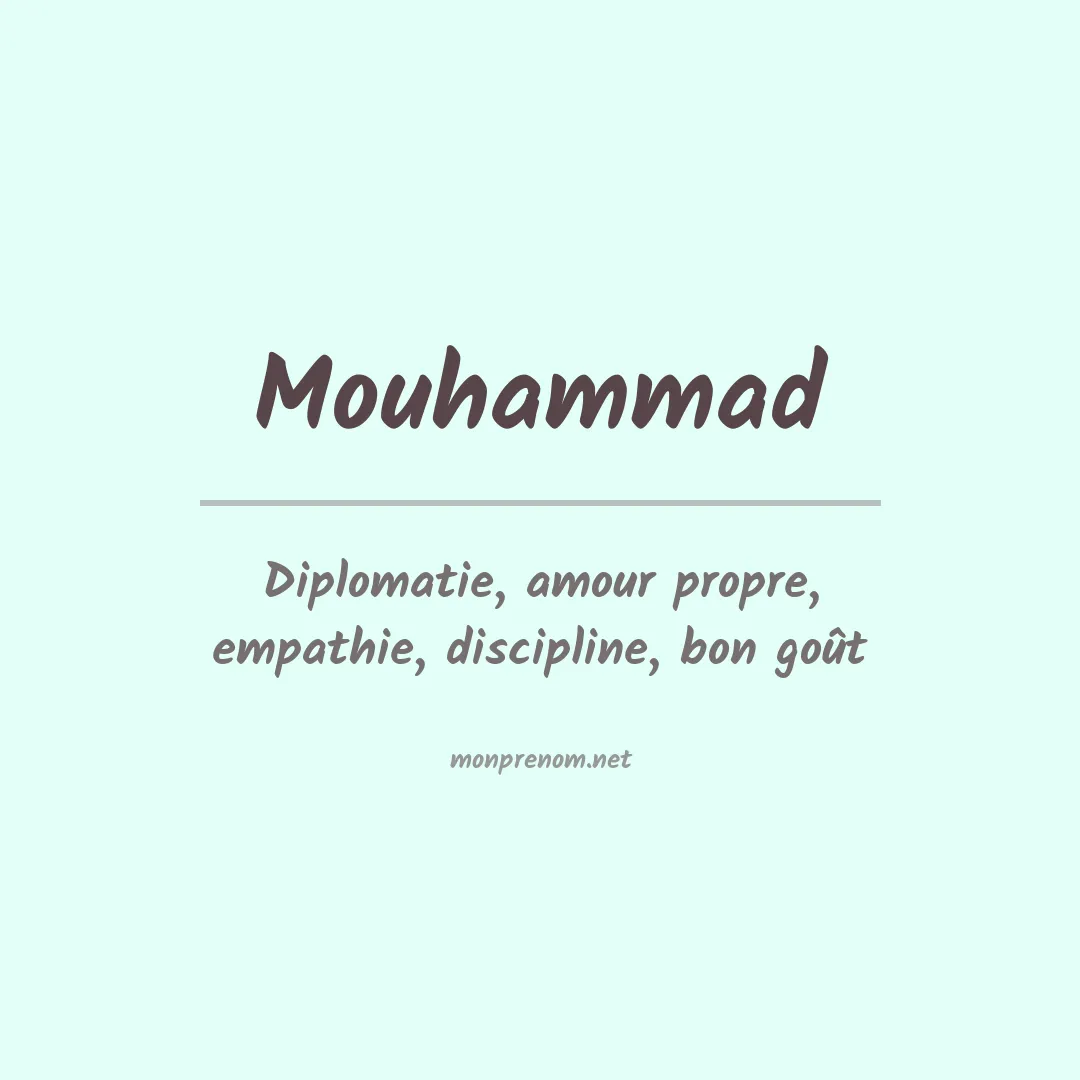 Prénom Mouhammad