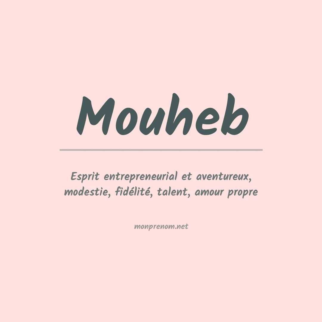 Signification du prénom Mouheb