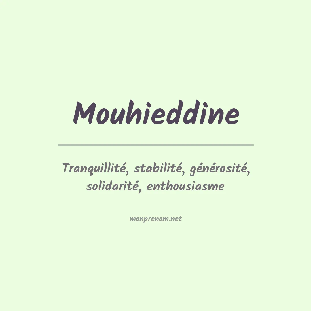 Prénom Mouhieddine