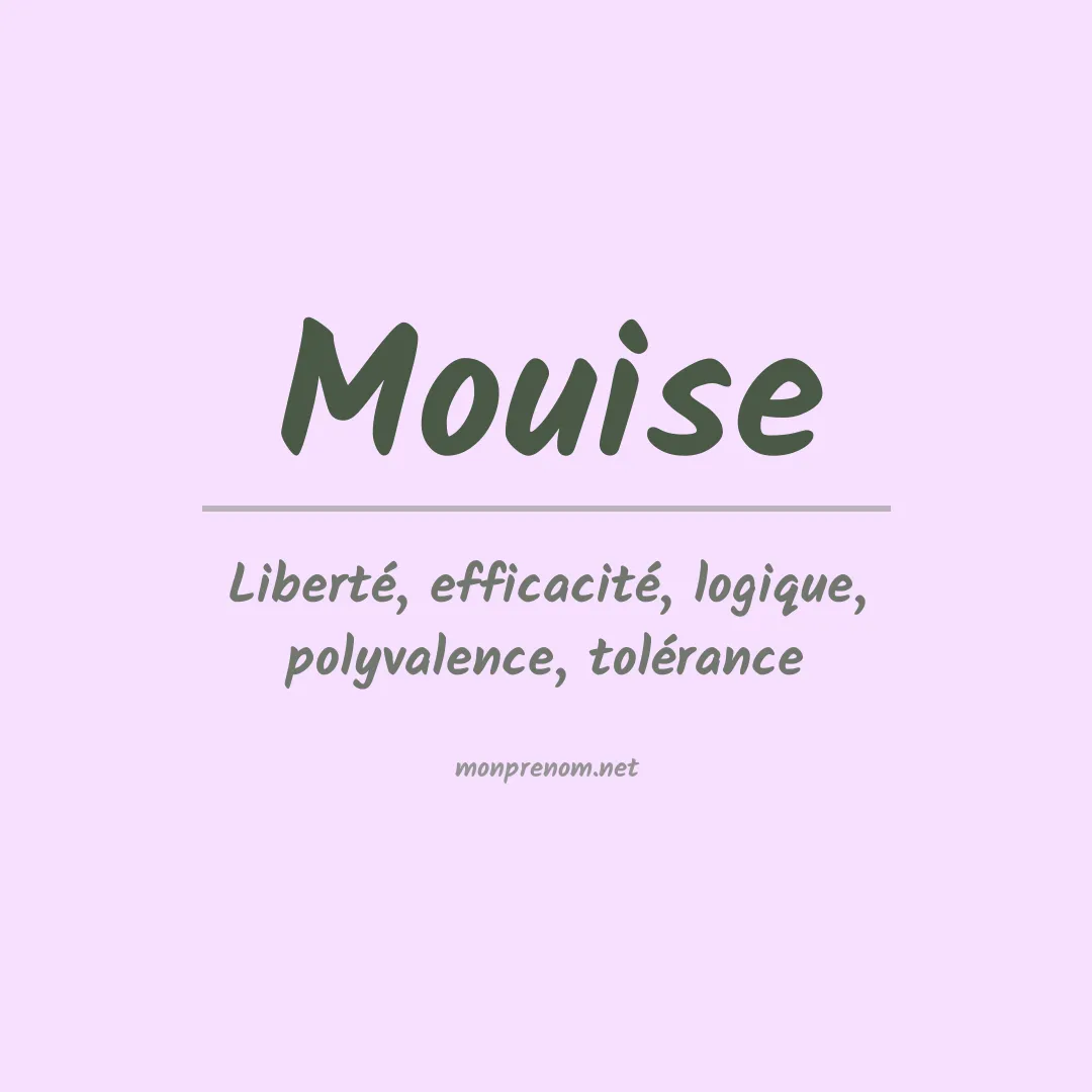 Prénom Mouise