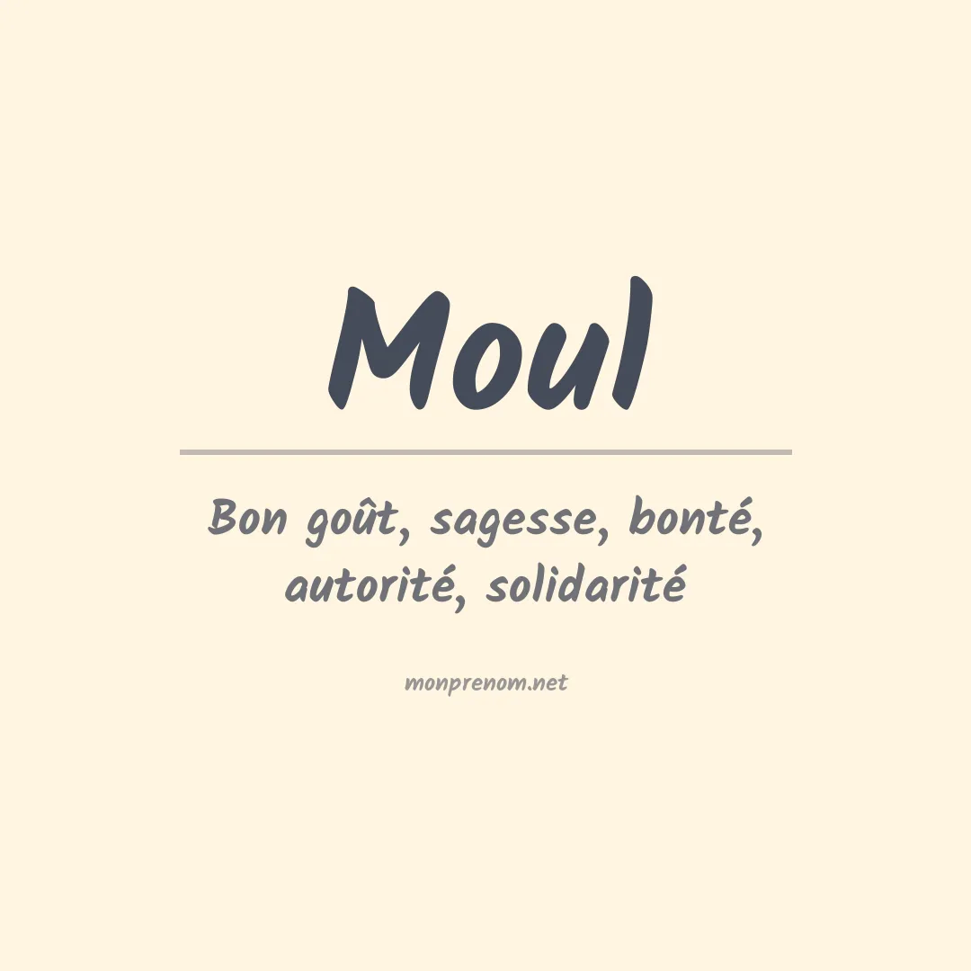 Prénom Moul