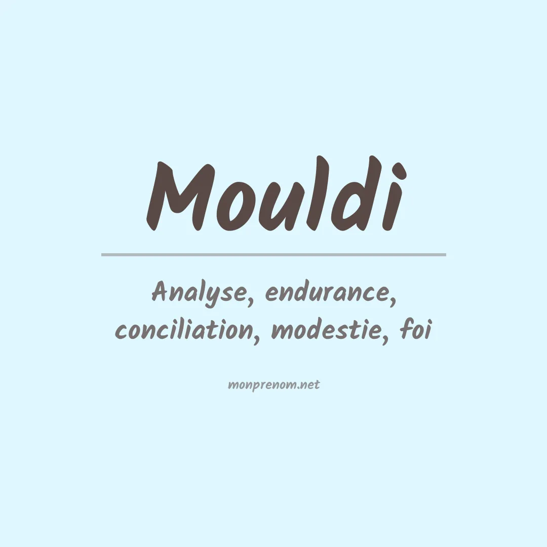 Prénom Mouldi