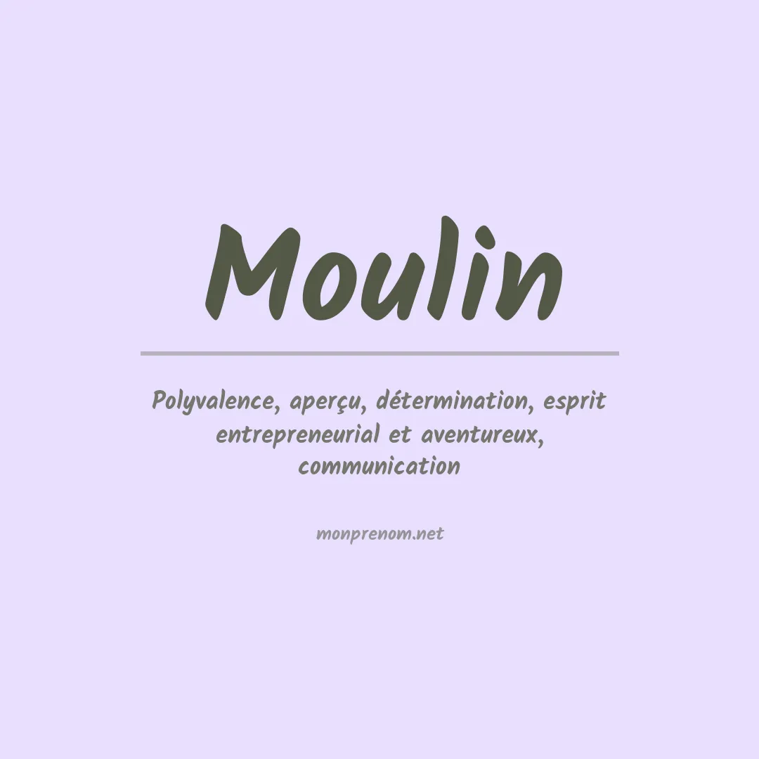 Prénom Moulin