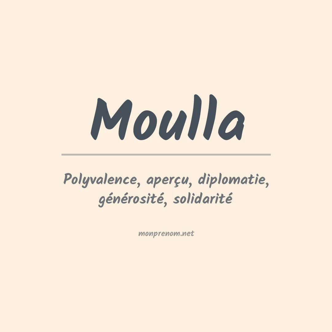 Signification du prénom Moulla