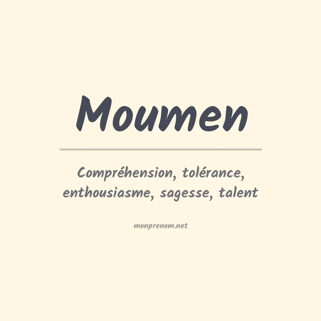 Signification du prénom Moumen