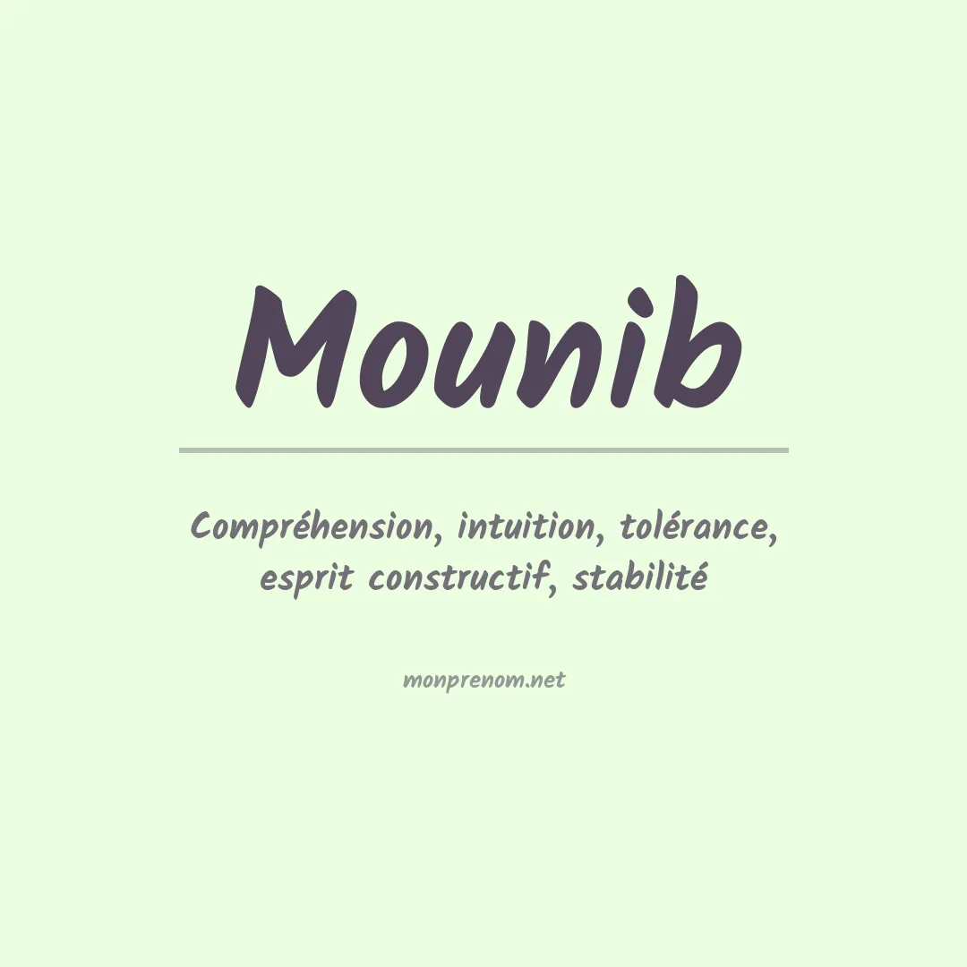 Prénom Mounib