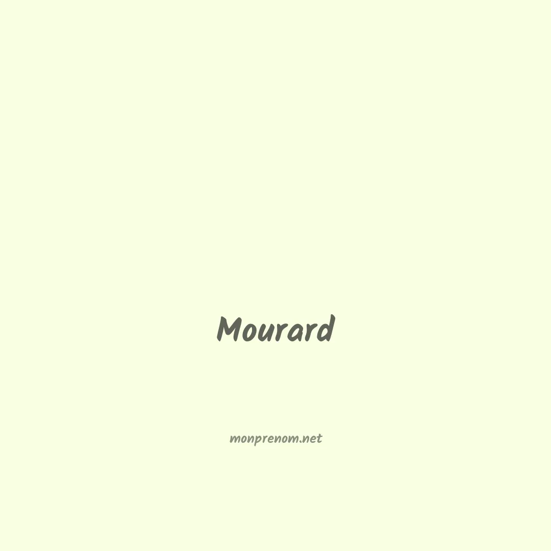 Mourard en chinois
