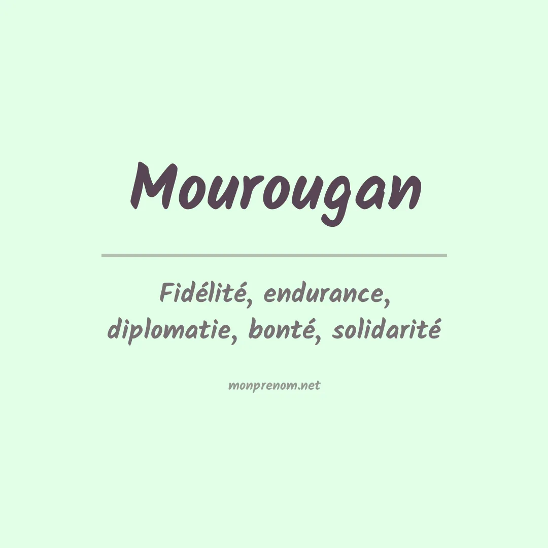 Signification du prénom Mourougan
