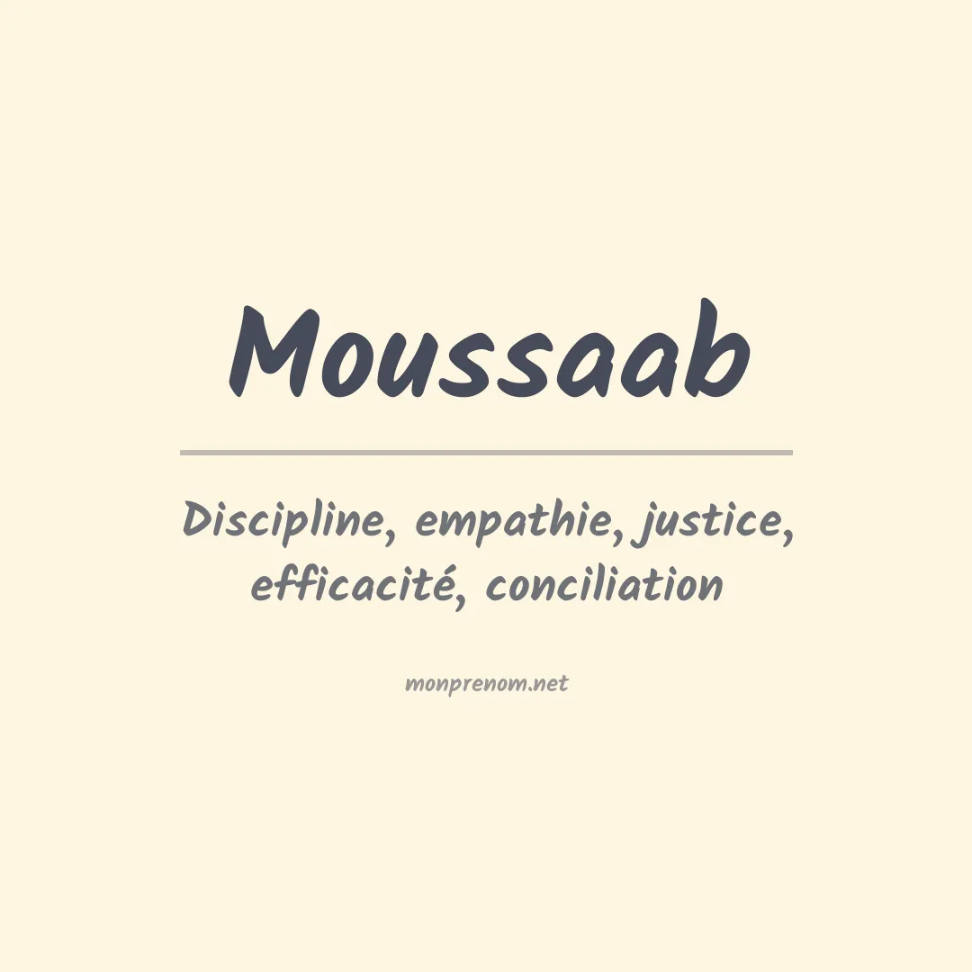 Signification du prénom Moussaab