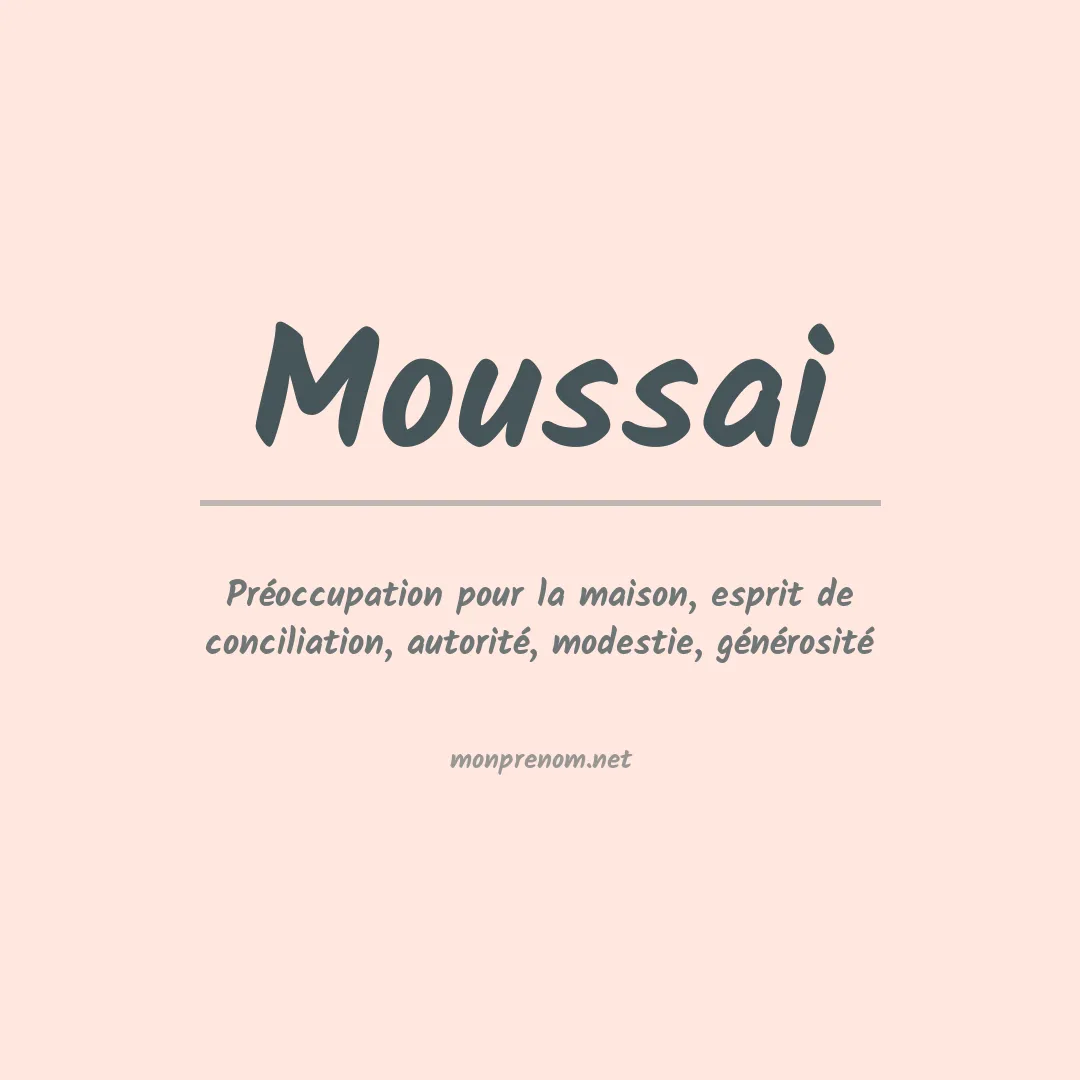 Prénom Moussai