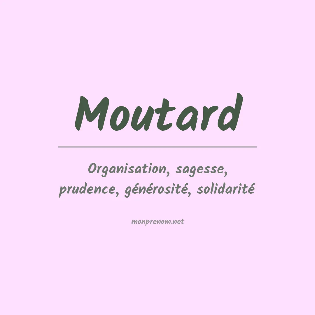 Prénom Moutard