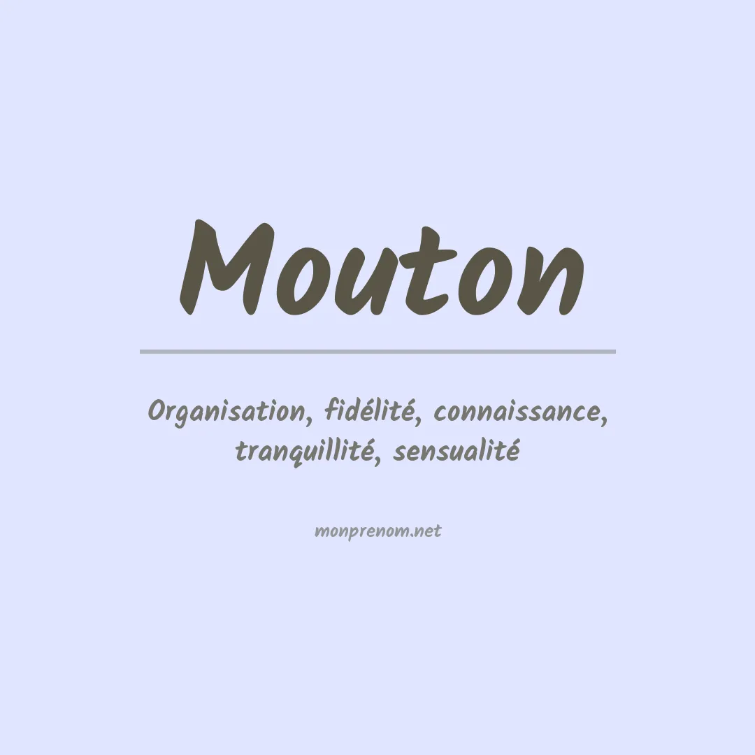 Prénom Mouton