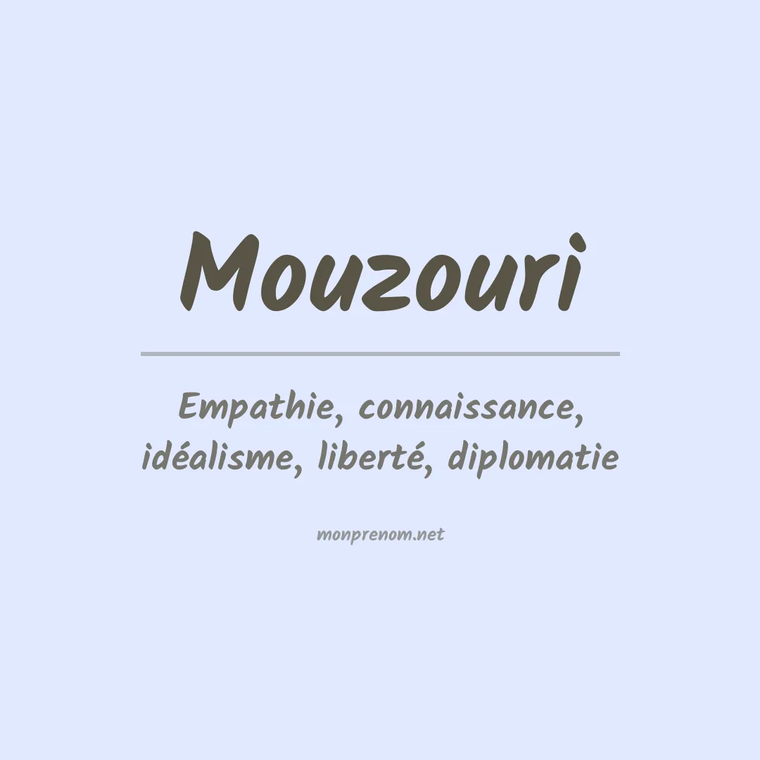 Signification du prénom Mouzouri
