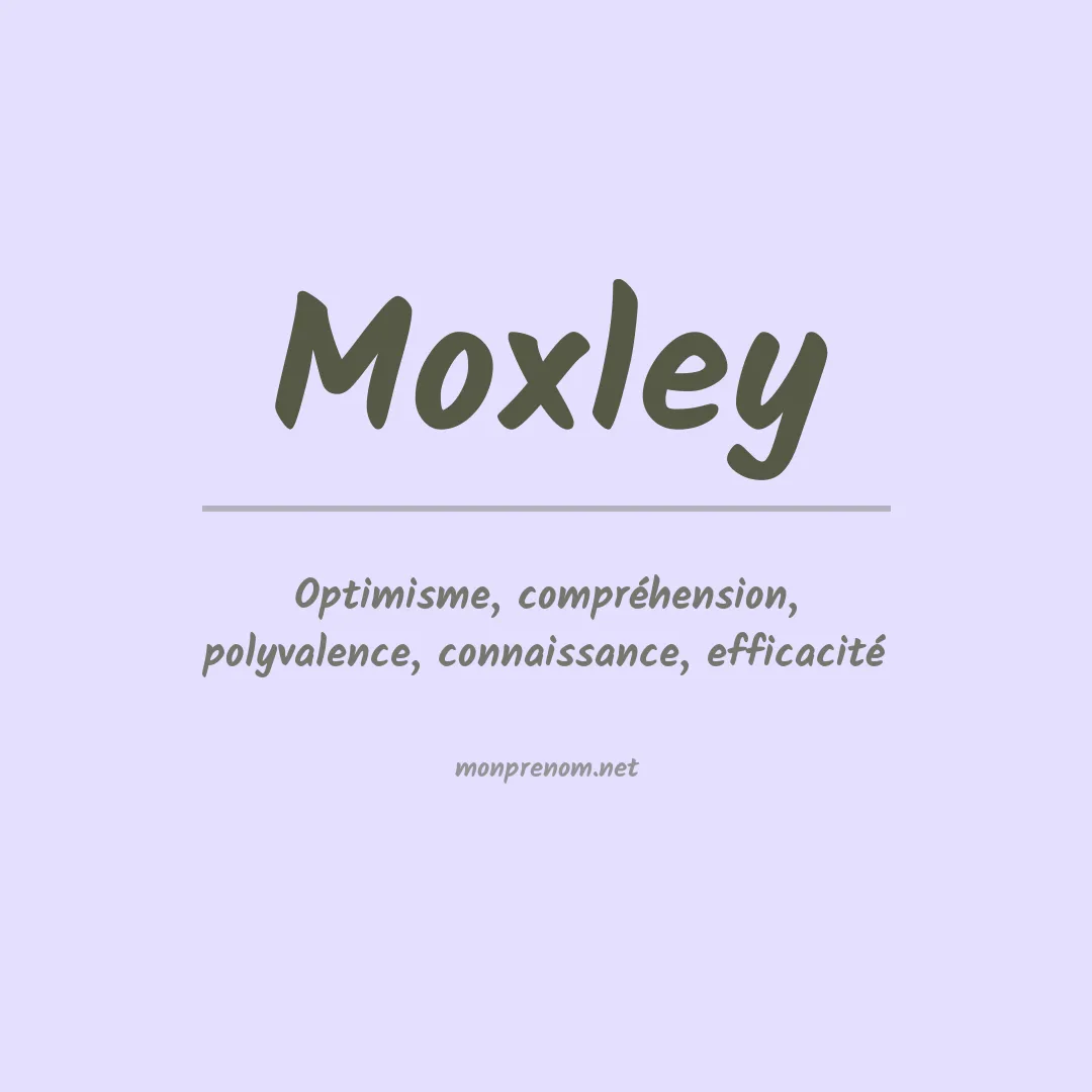 Prénom Moxley