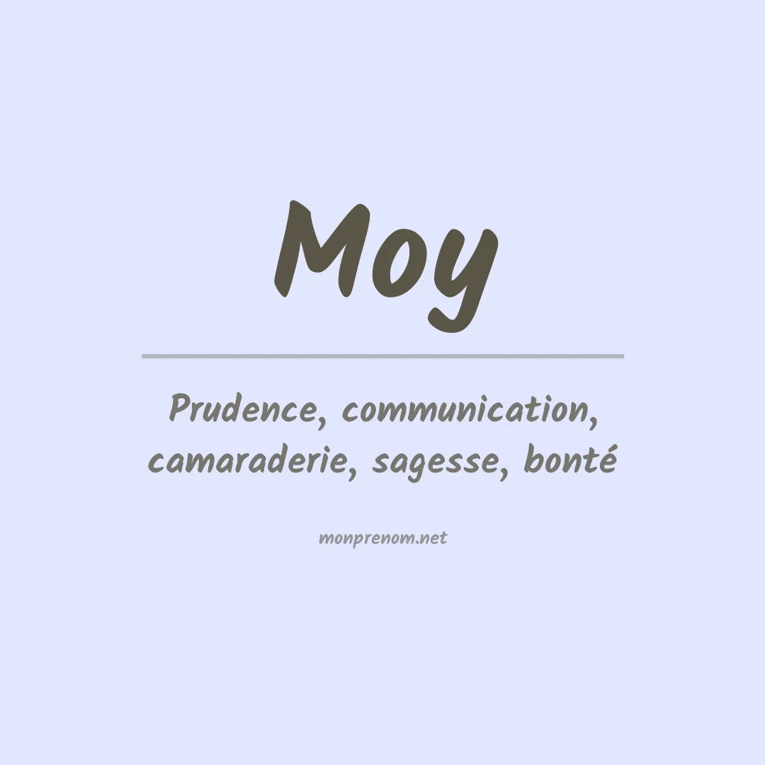 Prénom Moy