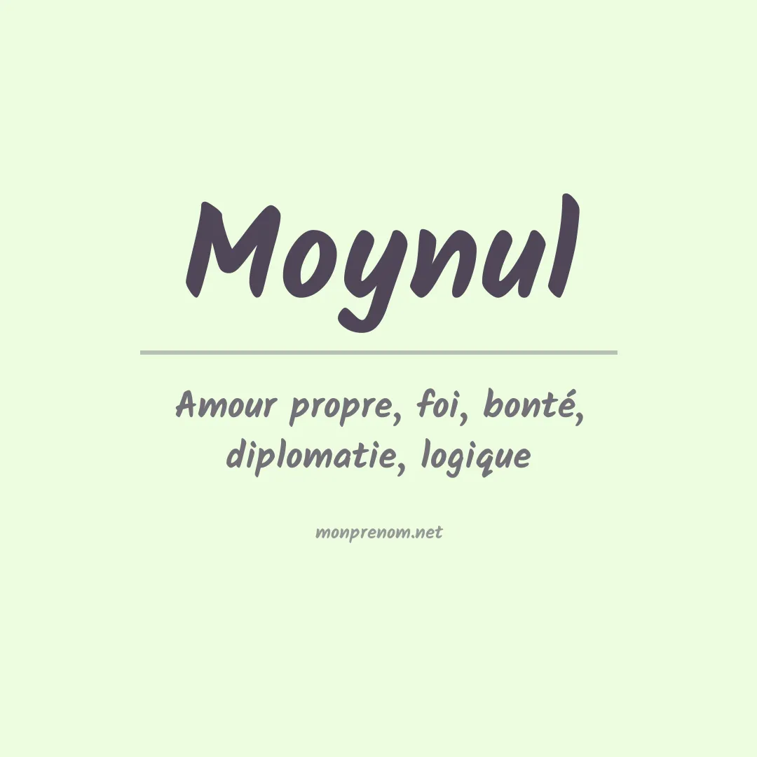 Signification du prénom Moynul