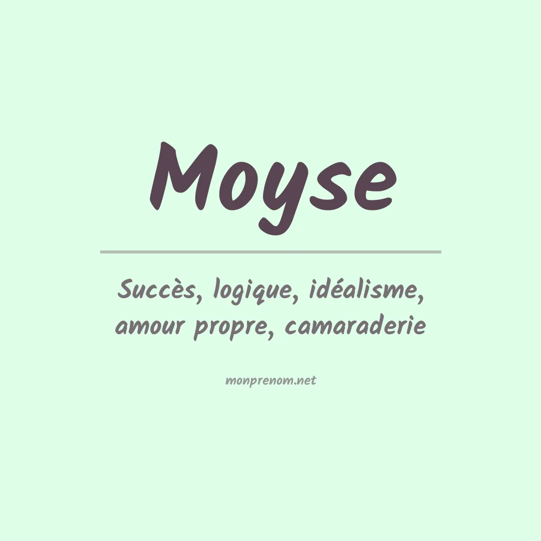 Prénom Moyse