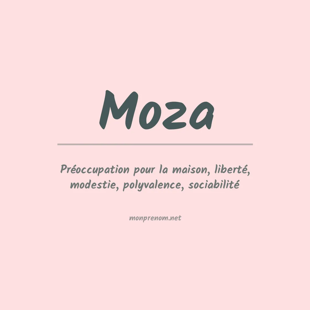 Prénom Moza