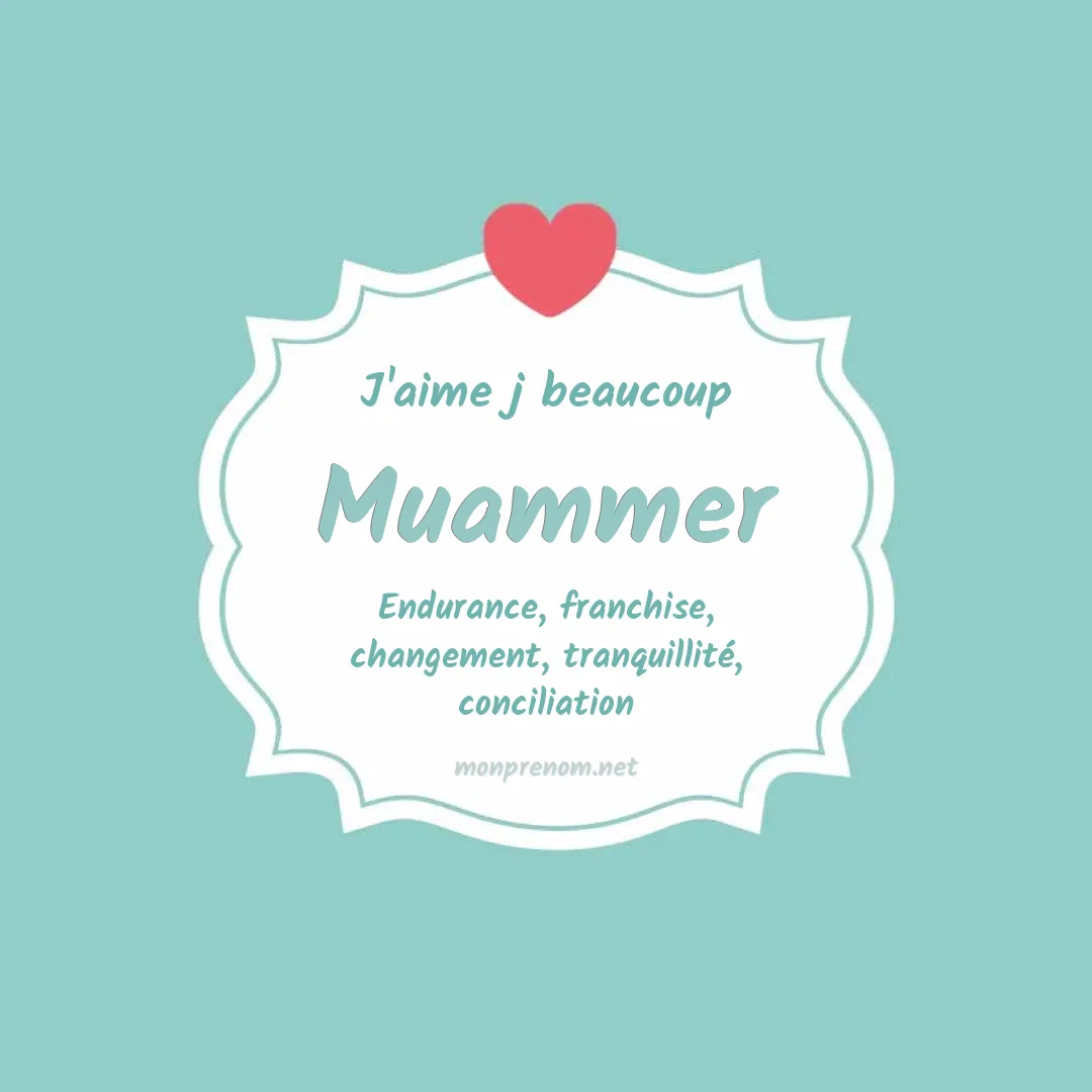 J'aime beaucoup Muammer