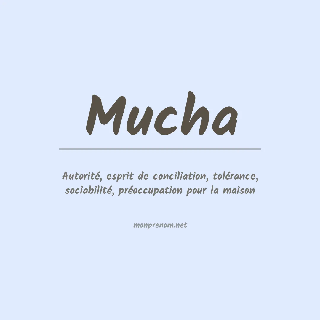 Prénom Mucha